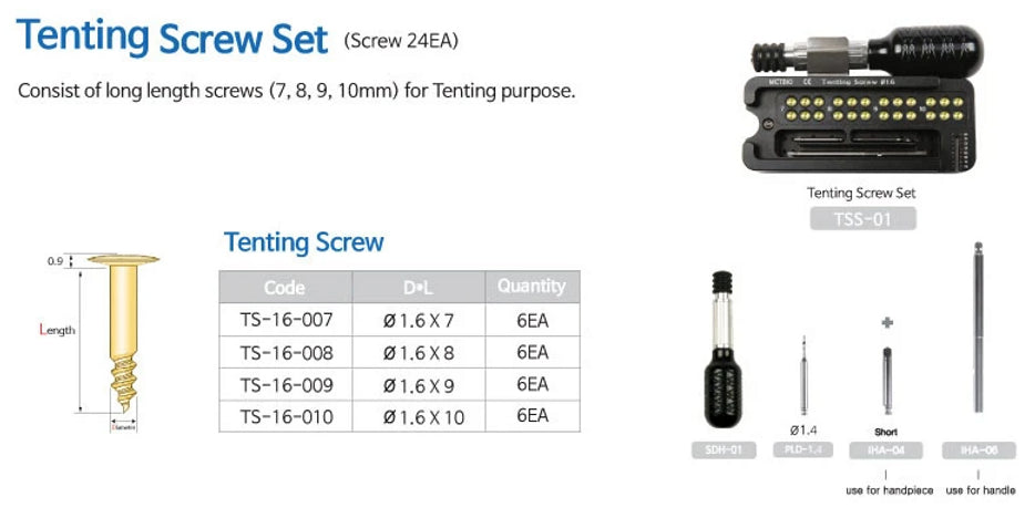 Tenting Screw Kit