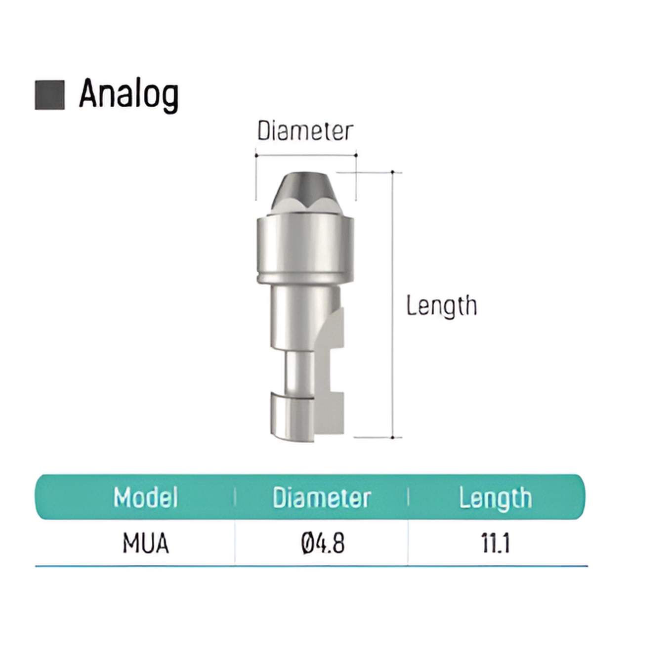 Analog and Cylinder Abutment