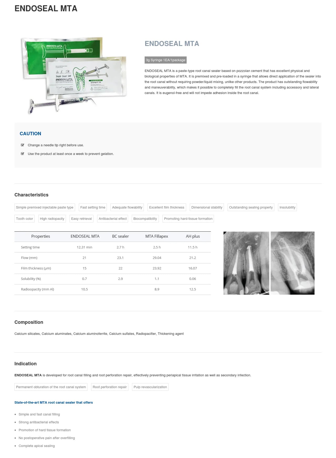 Endoseal MTA