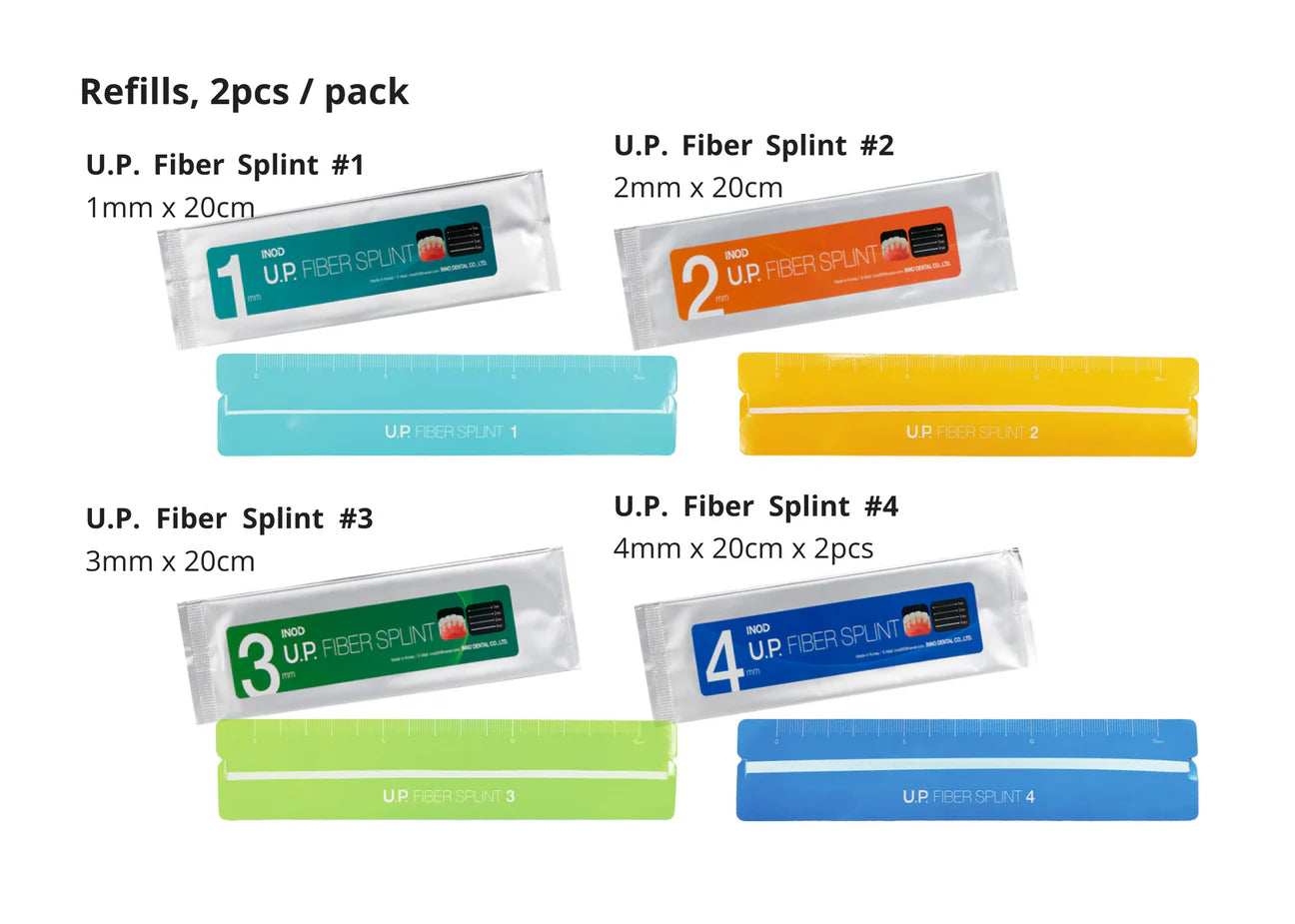 Up Fiber Splint Refills