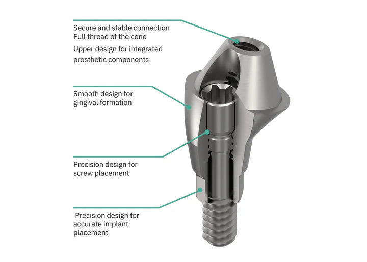 Hiossen MU Plus Angled Abutment 17°/ 30°