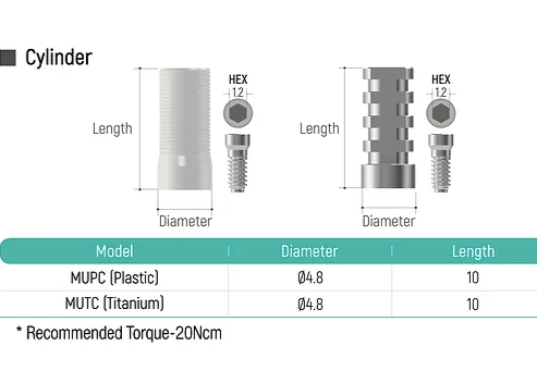 Analog and Cylinder Abutment