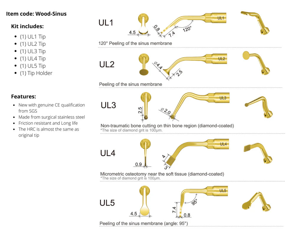 Piezo Surgical Tip Kit - Sinus